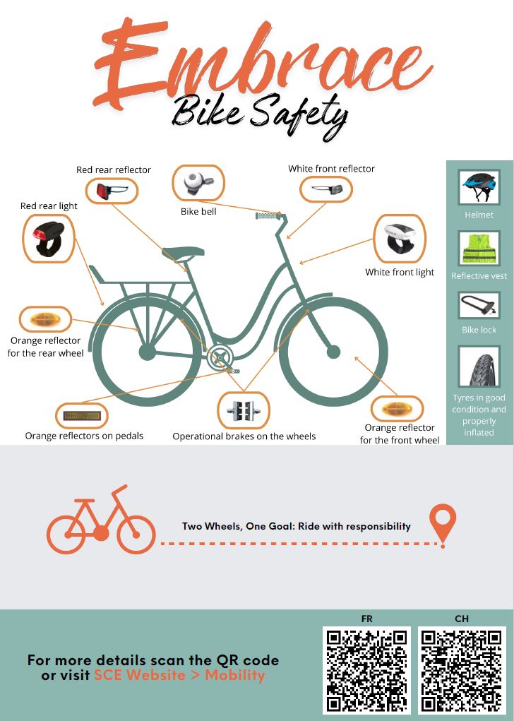 Embrace bike safety HSE poster