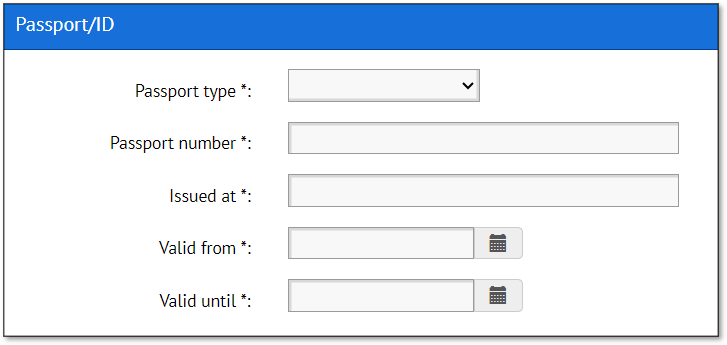 Screenshot passport id