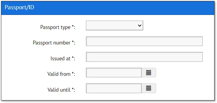 Screenshot passport id